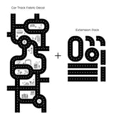 Car Track Fabric Floor Decal