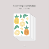 Pineapple Fabric Decal