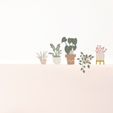 Potted Plants Fabric Decal