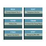 Personalised Bus Stop Sign Set | Wall Decal