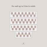 Checkered Pattern Wall Border Decal