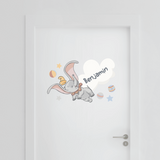 Disney Dumbo Nursery Name Fabric Decal
