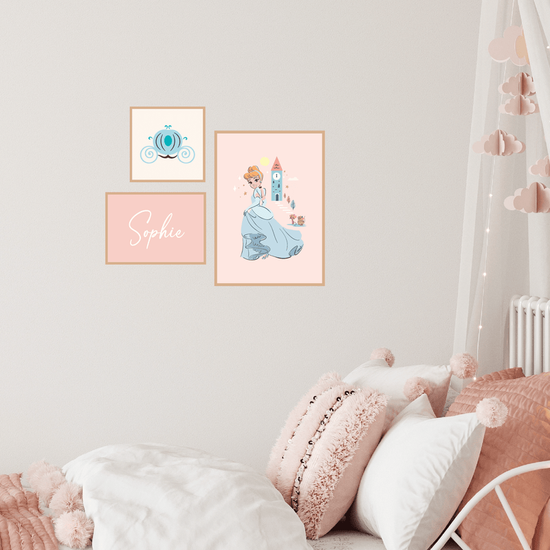 Disney Princess Gallery Art Fabric Decal