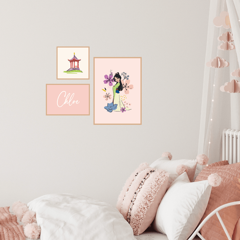 Disney Princess Gallery Art Fabric Decal