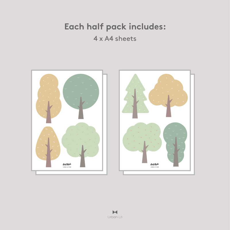 Forest Trees Fabric Decal