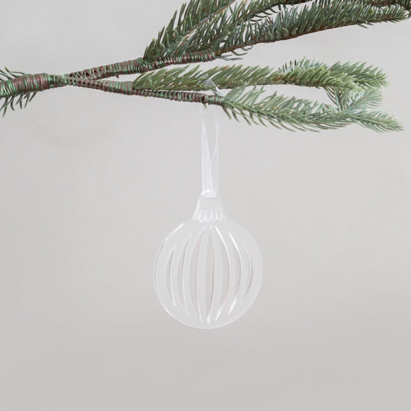 [Sale] Frosted Bauble Ornament