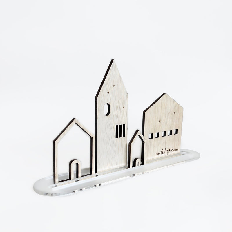 Village Houses Standee