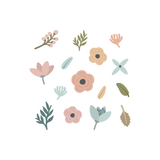 Pastel Fleur Botanica Wall Decal