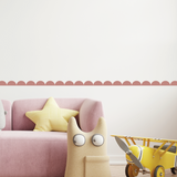 Scallop Pattern Design for wallpaper border 