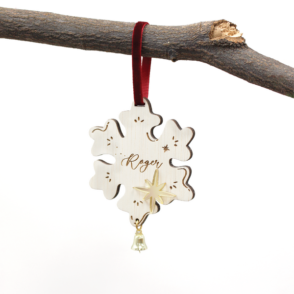 Frosted Snowflake Ornament