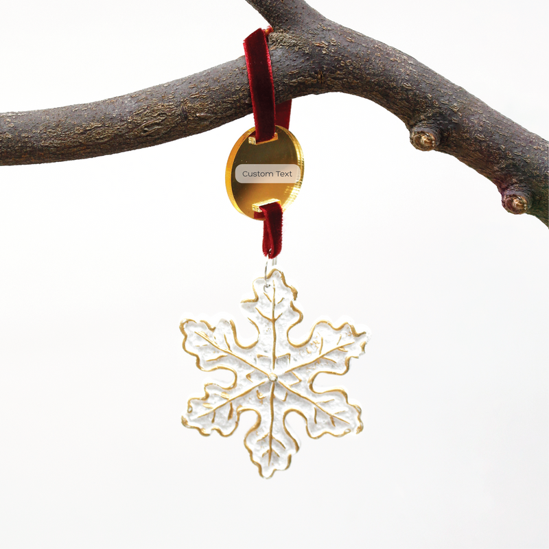 Frosted Snowflake – Special Edition Ceramic Ornament (10th Anniversary Edition)