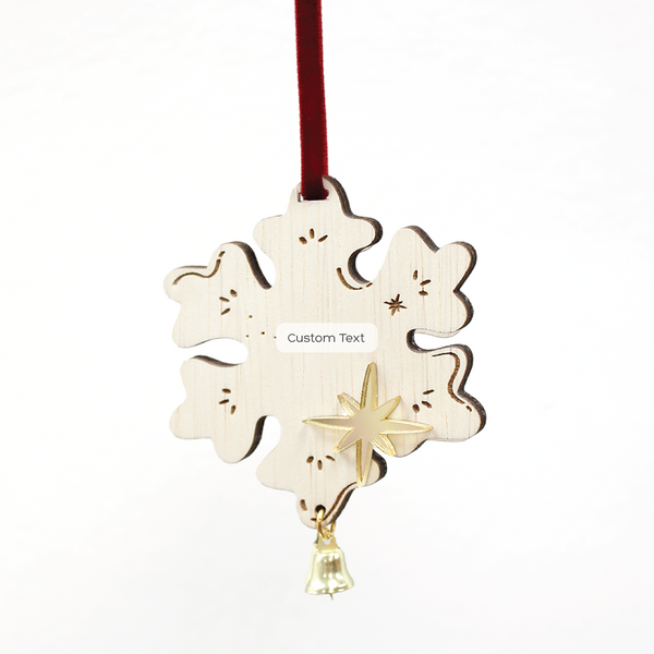 Frosted Snowflake Ornament