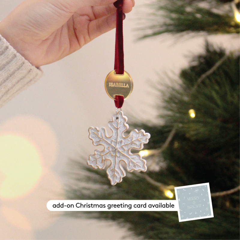 Frosted Snowflake – Special Edition Ceramic Ornament (10th Anniversary Edition)