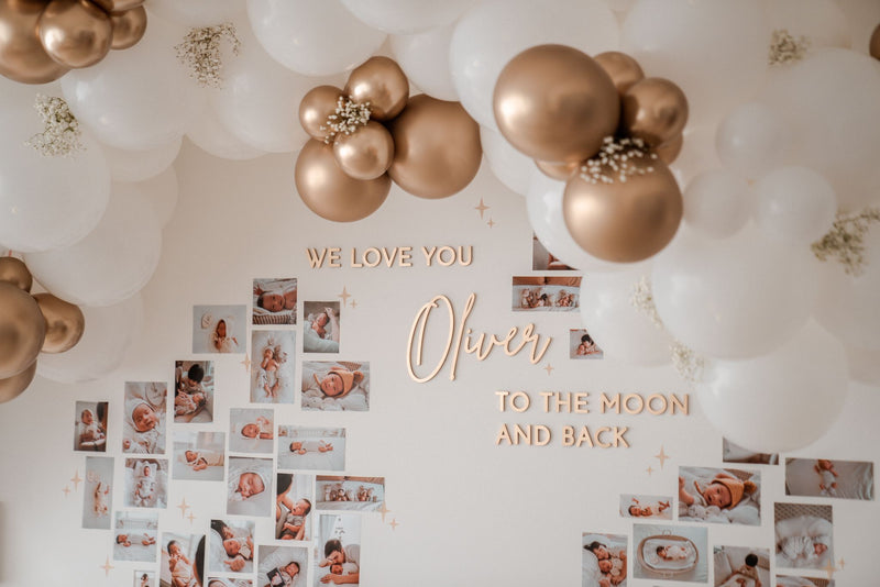 We love you to the moon and back Signage