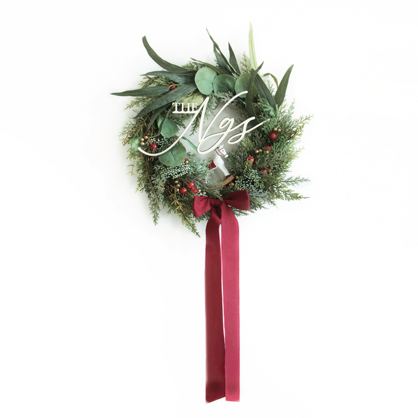 Joy to The World Christmas Wreath