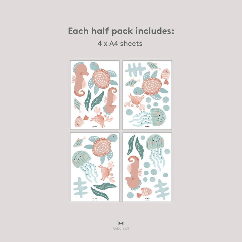 Ocean Life Fabric Decal