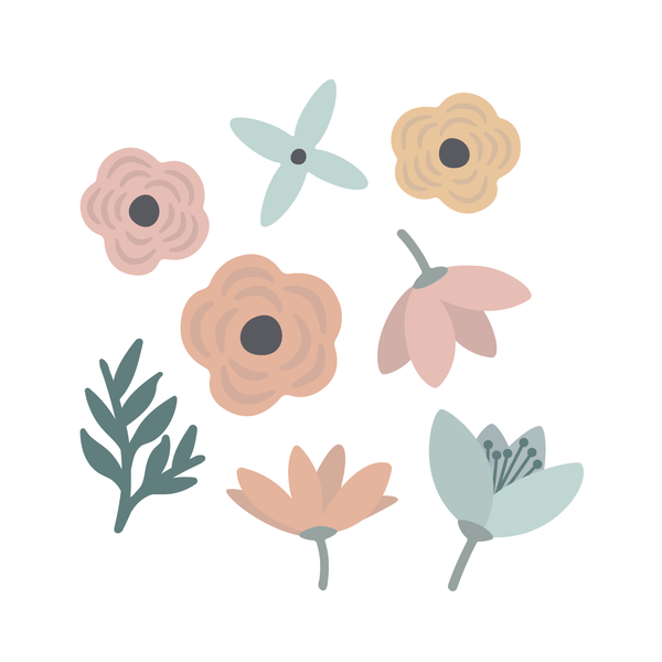 Pastel Fleur Fabric Decal by Houseofchais x Urban Li'l