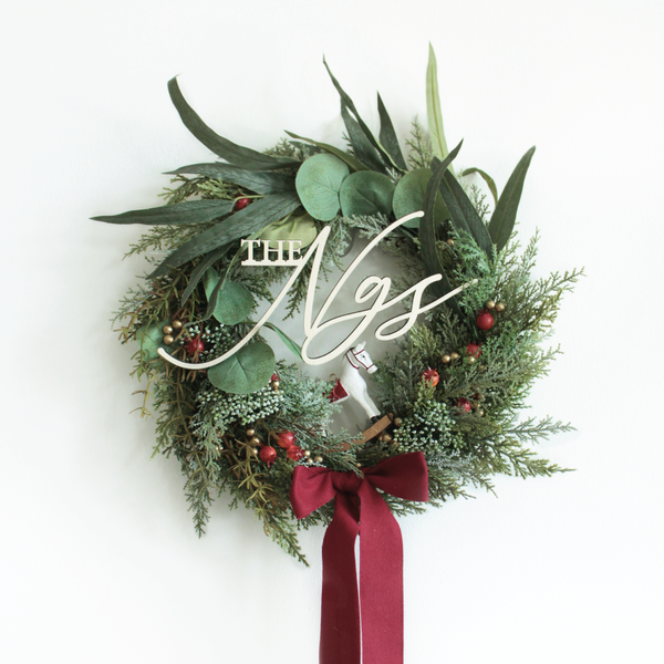 Joy to The World Christmas Wreath