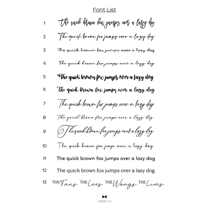 Wedding Seating Chart