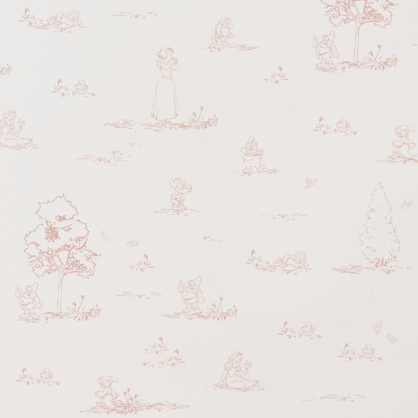 Snow White Toile De Jouy Wallpaper
