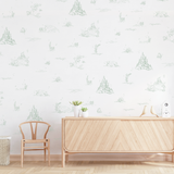 Ariel Toile De Jouy Wallpaper