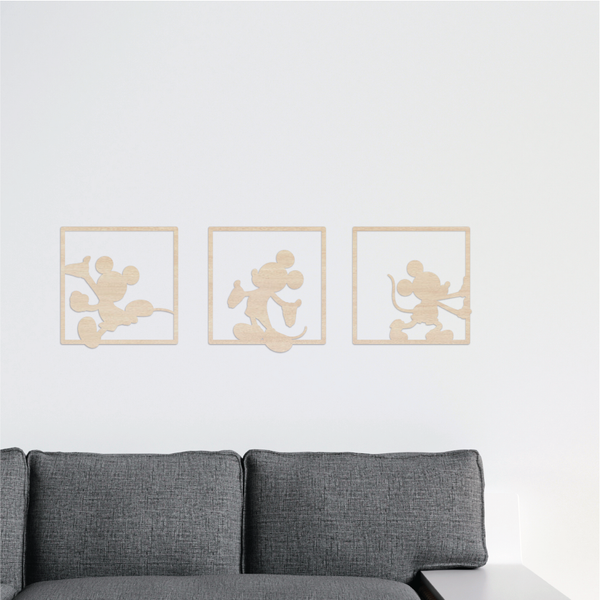 Mickey Framed Silhouette Plaque