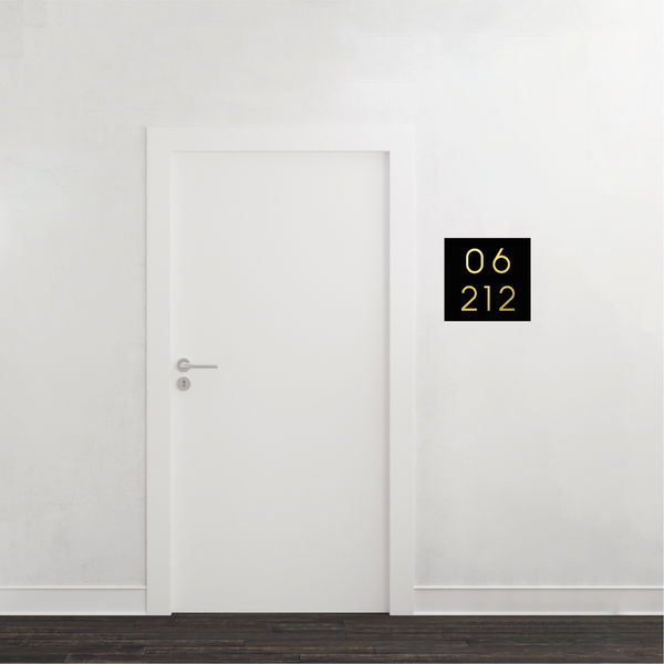 Pop-up Unit Number Signage -Modern