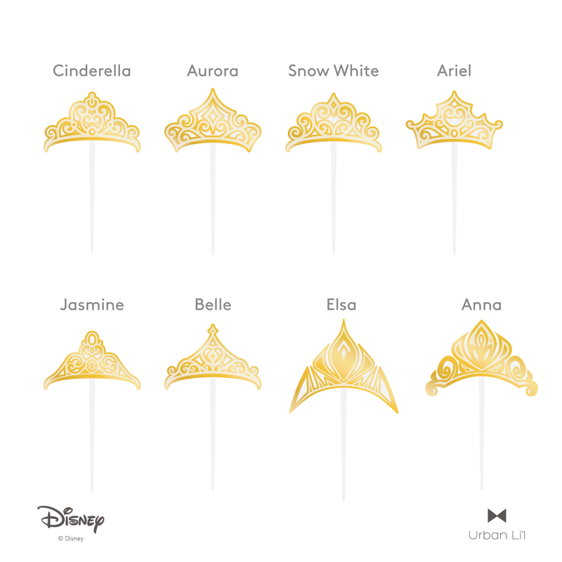 Disney Princesses & Queens Tiara Cake Topper