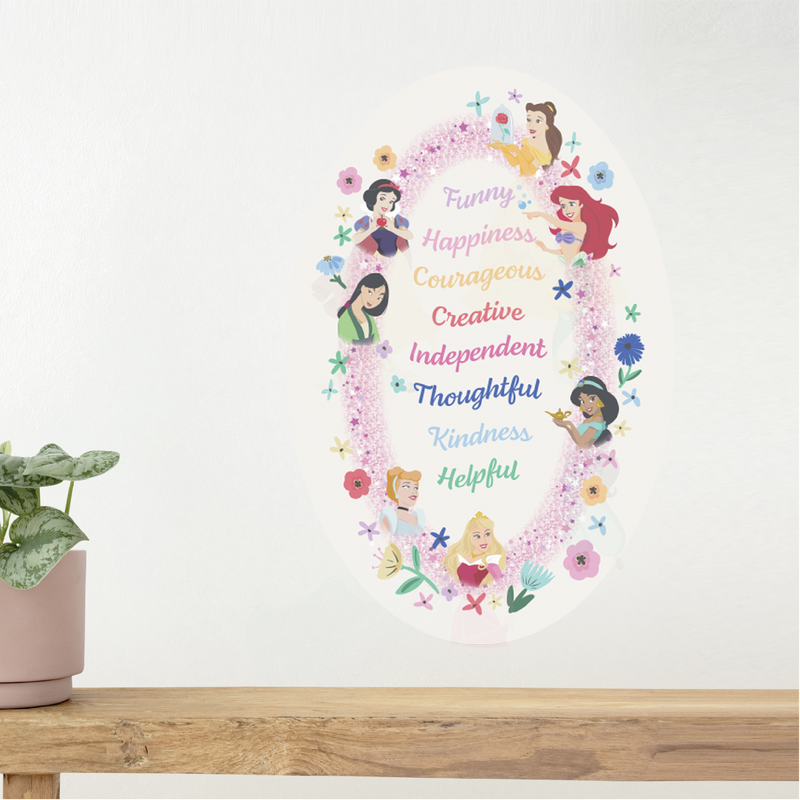Princess Attributes Oval Fabric Decal