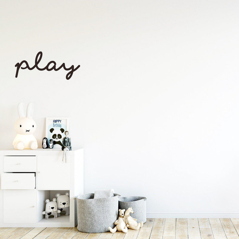 'Play' Wall Decal/Plaque