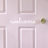 'Welcome' Door Decal