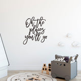 'Oh the places you'll go' Wall Decal