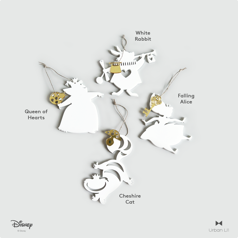 Alice in Wonderland Whimsical Silhouette Ornament