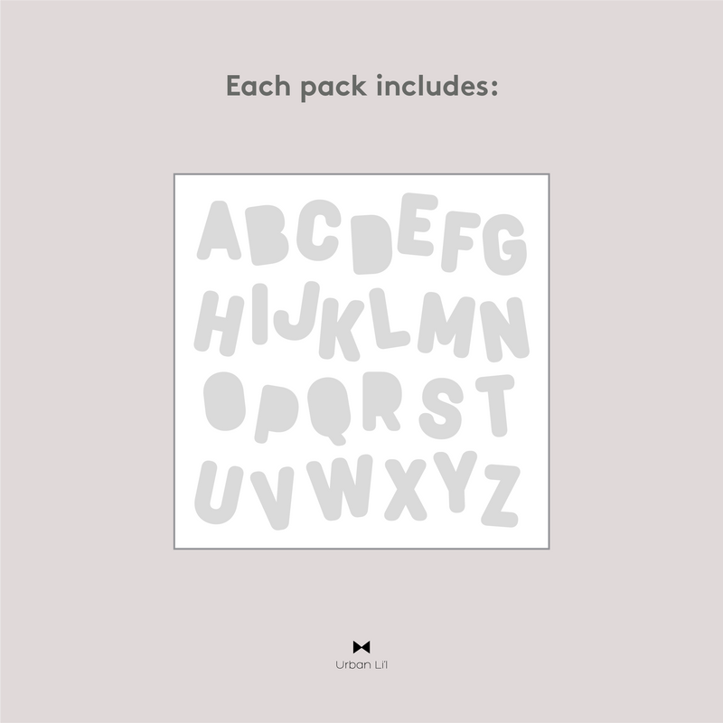 Alphabet Suncatcher Decal