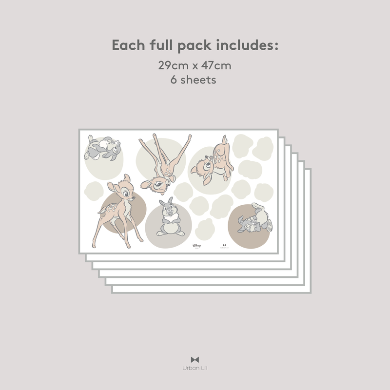 Bambi and Thumper Dots Fabric Decal