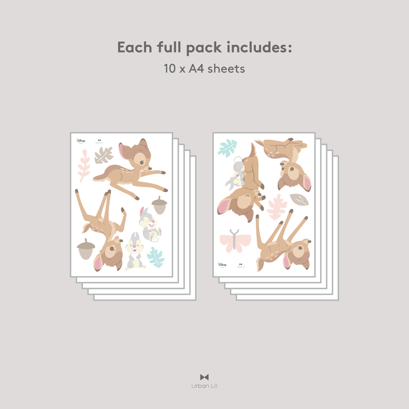 Bambi and Thumper Spring Fabric Decal