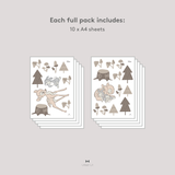 Bambi and Thumper Woodland Fabric Decal