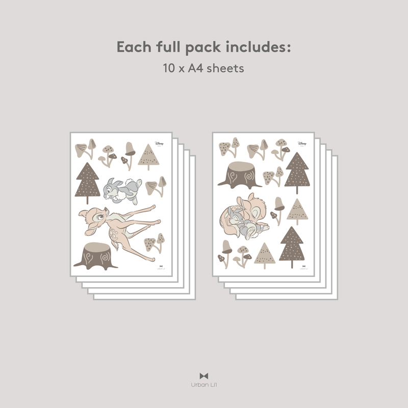 Bambi and Thumper Woodland Fabric Decal