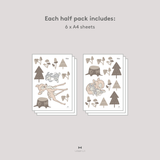 Bambi and Thumper Woodland Fabric Decal