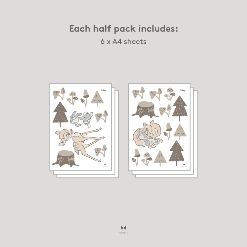 Bambi and Thumper Woodland Fabric Decal