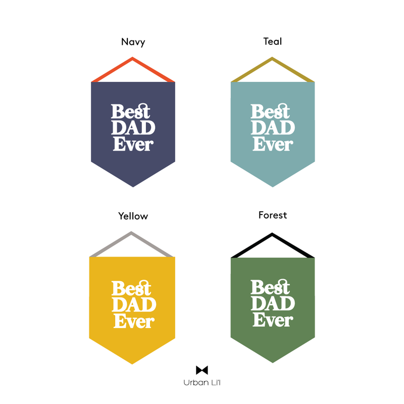 Father's Day Flag Fabric Decal