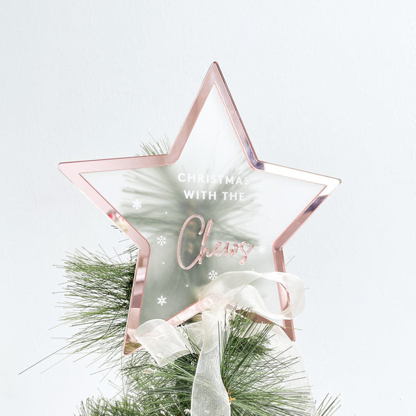 Luxury Personalised Christmas Star Tree Topper