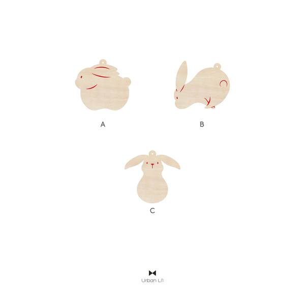 Cherubic Bunny Ornament