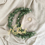 Crescent Moon and Star Wreath Plaque