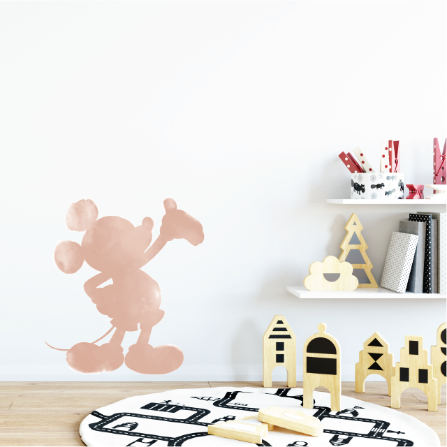 Mickey Watercolour Silhouette Fabric Decal