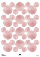 Mickey Watercolour Motif Fabric Decal