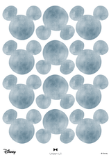 Mickey Watercolour Motif Fabric Decal