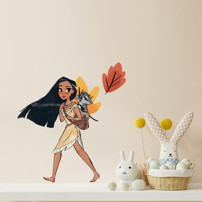 Backpacking Pocahontas with Meeko Fabric Decal