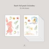 Moana Watercolour Fabric Decal