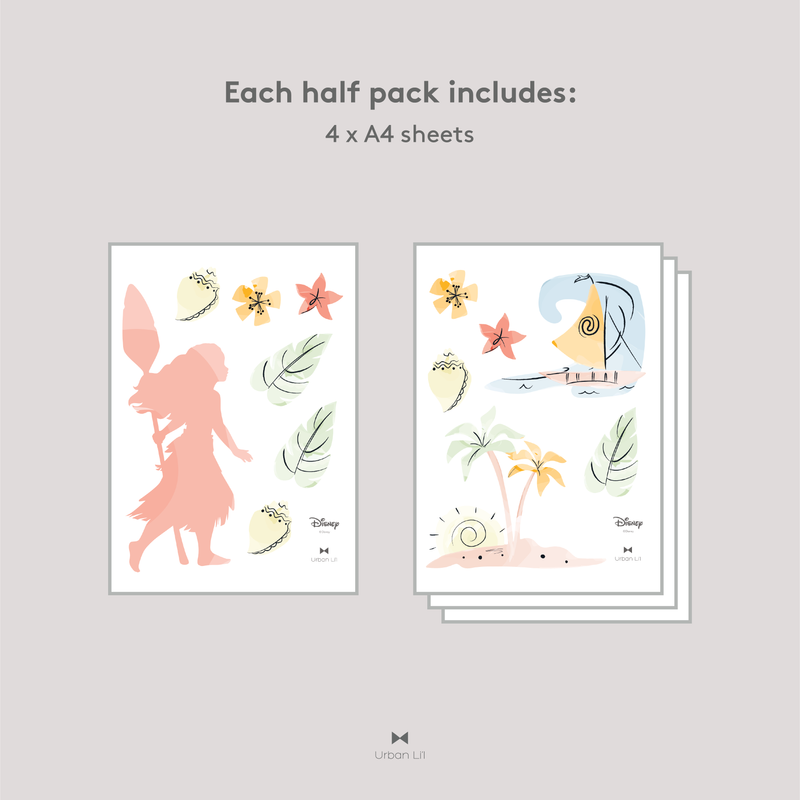 Moana Watercolour Fabric Decal